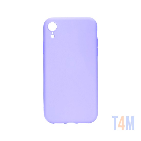 Silicone Case with Camera Shield for Apple iPhone XR Purple